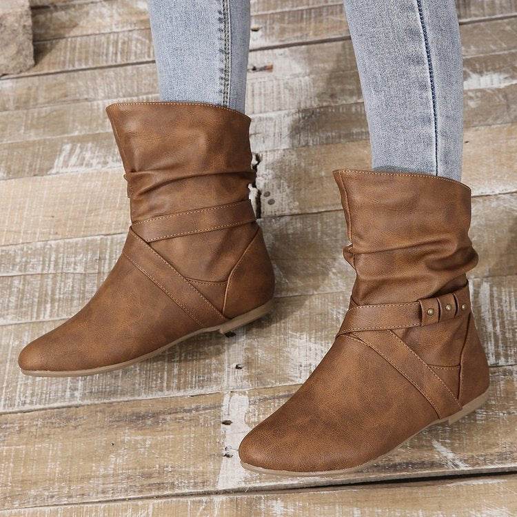 Mid-calf Western Cowboy Boot Women - Mubimart