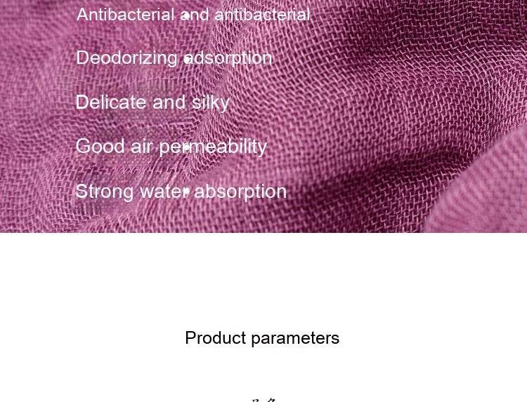 Four-layer Bamboo Fiber Saliva Towel Baby Burp Water-absorbing Bib Can Be Hung - Mubimart