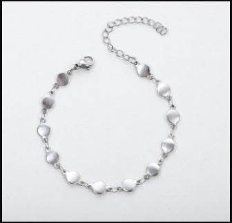 European And American Style Fashion Special-interest Stainless Steel Anklets Love Anklet Multi-style Ins - Mubimart