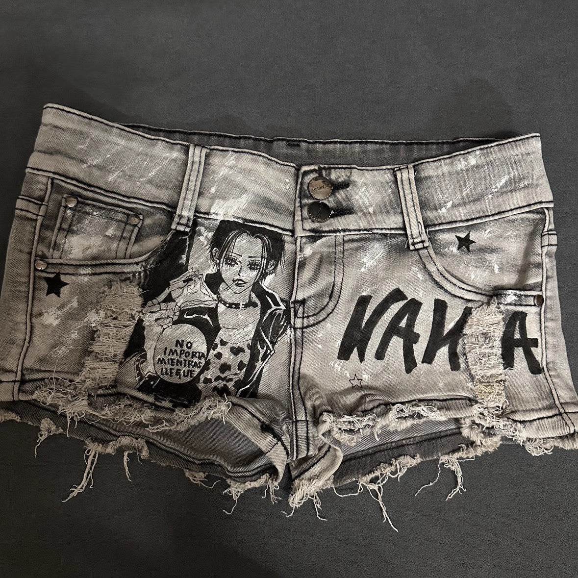 American Hot Girl Retro Low Waist Denim Shorts Women - Mubimart