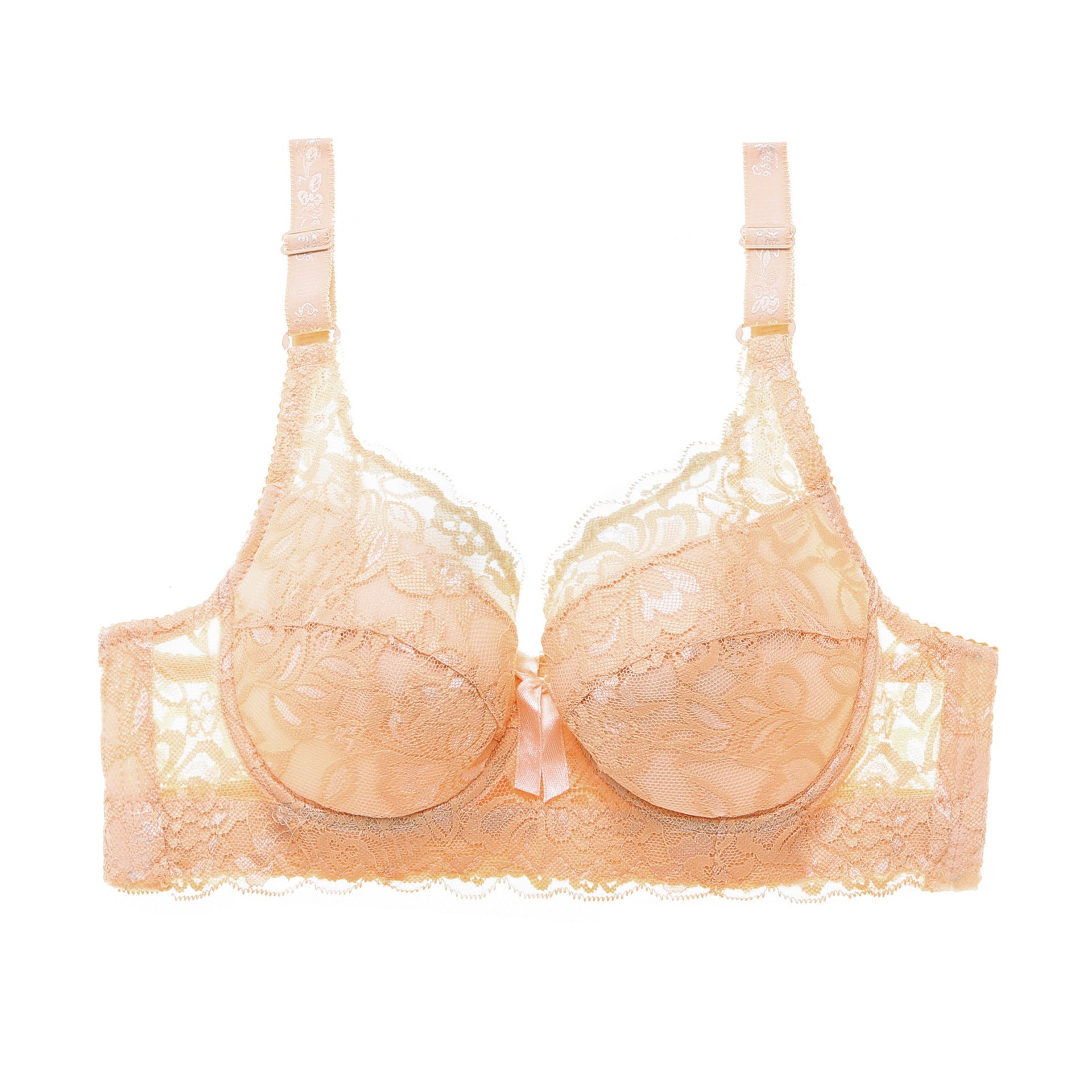 Lace Sexy Plus Size Thin Bra - Mubimart -  