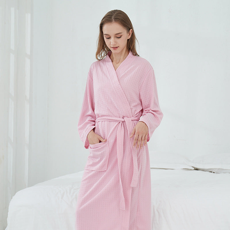 Couple Robes Sleepwear Women Men Loungewear Bathrobe - Mubimart -  