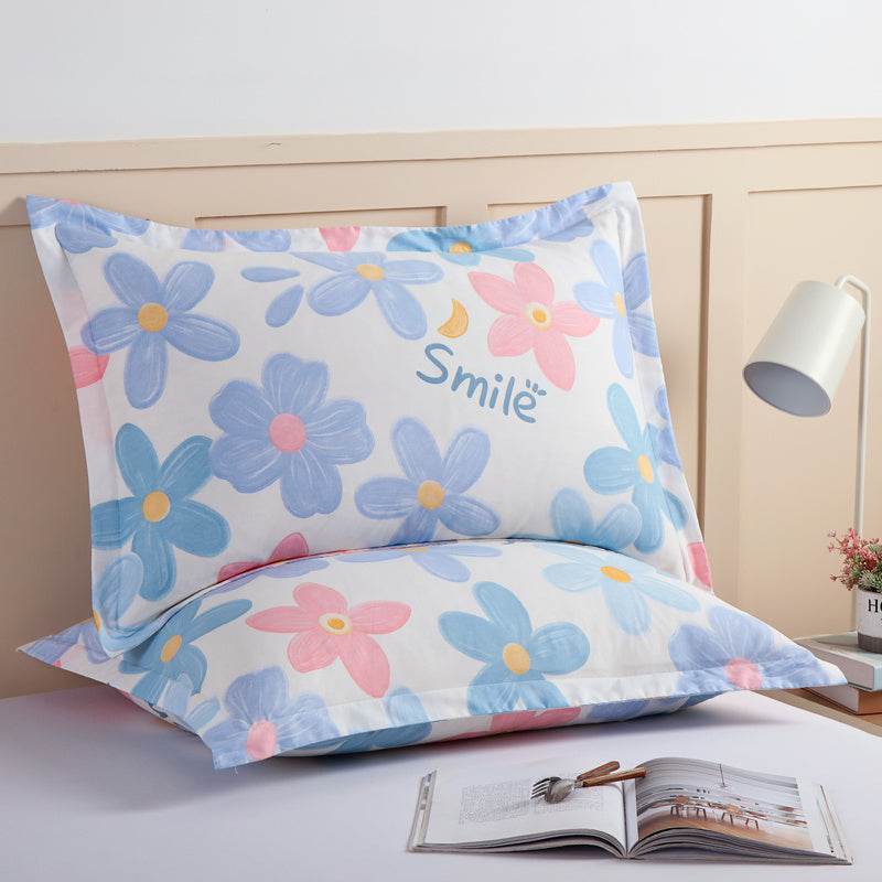 Pair Of Pure Cotton Pillowcases - Mubimart