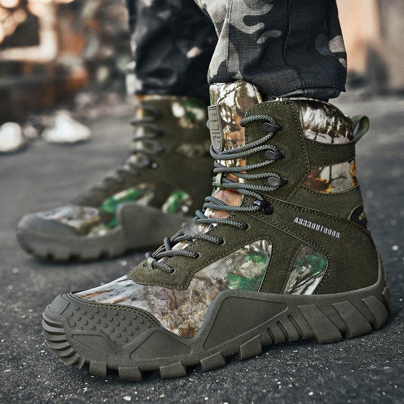 High-top Outdoor Hiking Boots Tactical - Mubimart