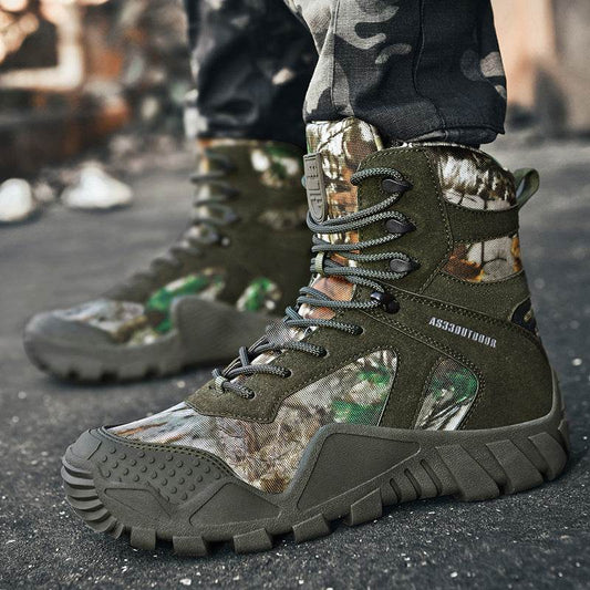 High-top Outdoor Hiking Boots Tactical - Mubimart