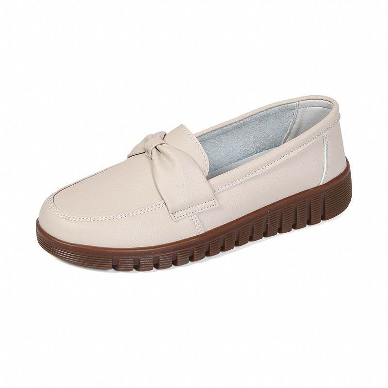 Women's Soft Bottom Soft Surface Comfort And Casual Flat Shoes - Mubimart