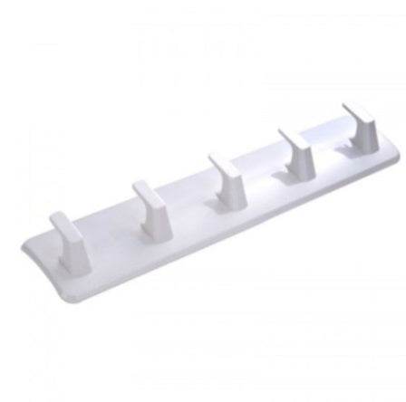 Goldman Seamless Hook Multi-functional Long Hook Nail-free Wall Strong Sticky Hook Adhesive 5 Hook Load-bearing 2kg - Mubimart