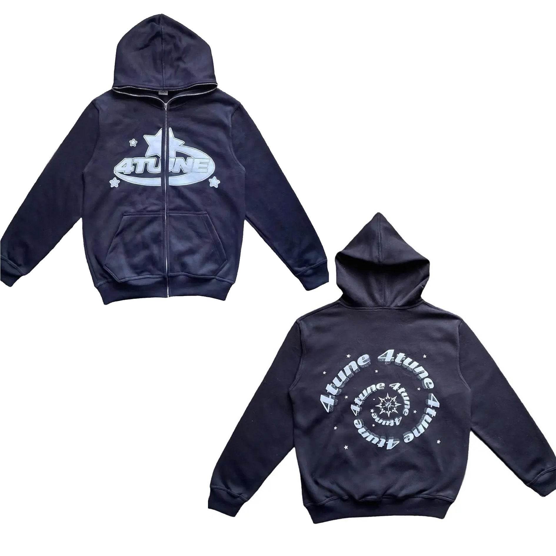 Full Face Zipper Hoodie - Mubimart