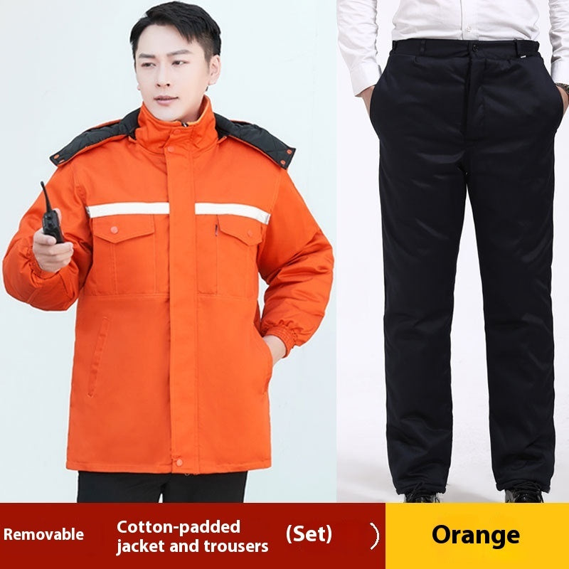 Winter Work Clothes Cotton-padded Coat For Men