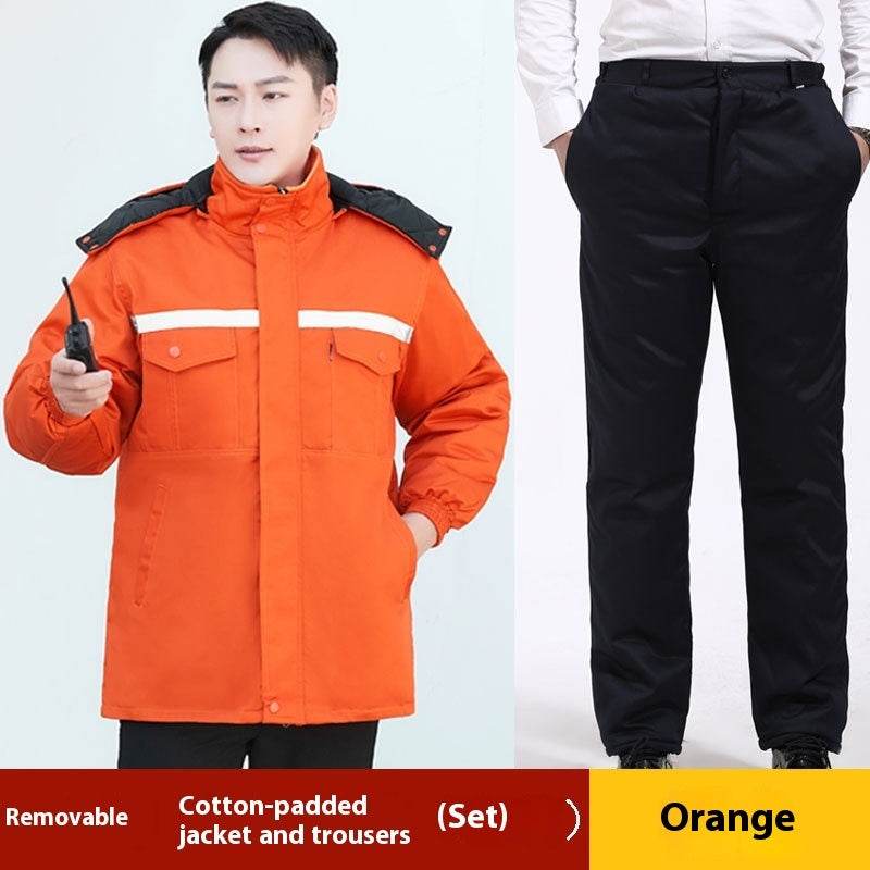Winter Work Clothes Cotton-padded Coat For Men - Mubimart