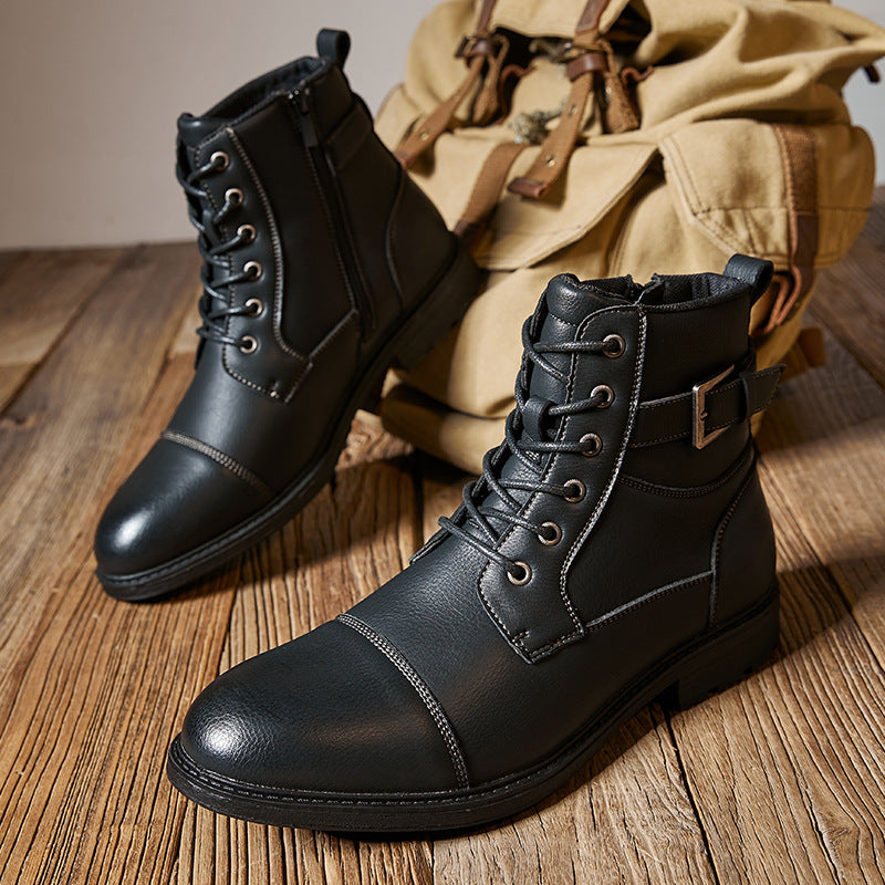 Worker Boot Heren Retro Veter Hoge Martin Laarzen