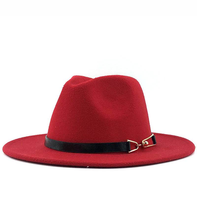 Popular Fedora British Vintage Top Fashion Ladies Woolen Hat - Mubimart