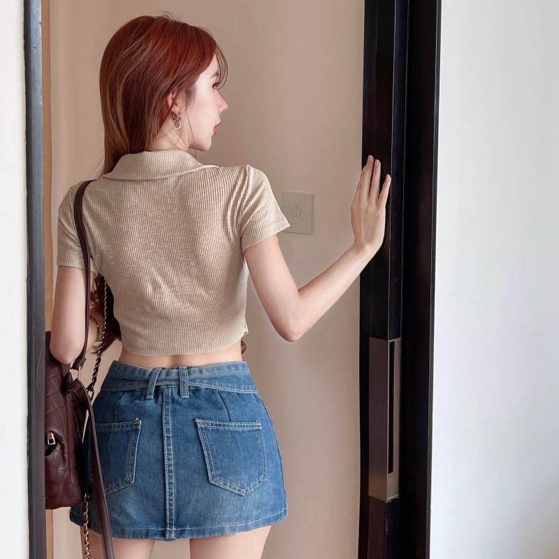 Chinese Short Sleeved T Shirt For Women - Mubimart