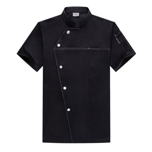 Chef Work Clothes Short Sleeved Catering Chef Clothes - Mubimart