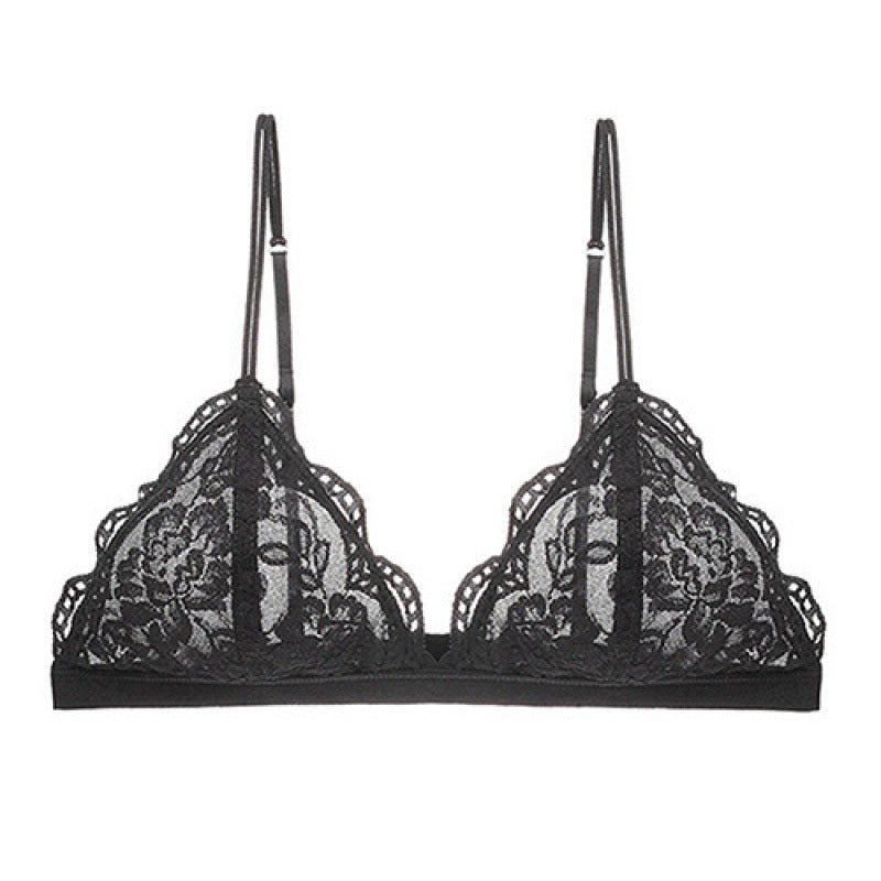 Lightweight Lace Wireless Bra Underwear - Mubimart -  