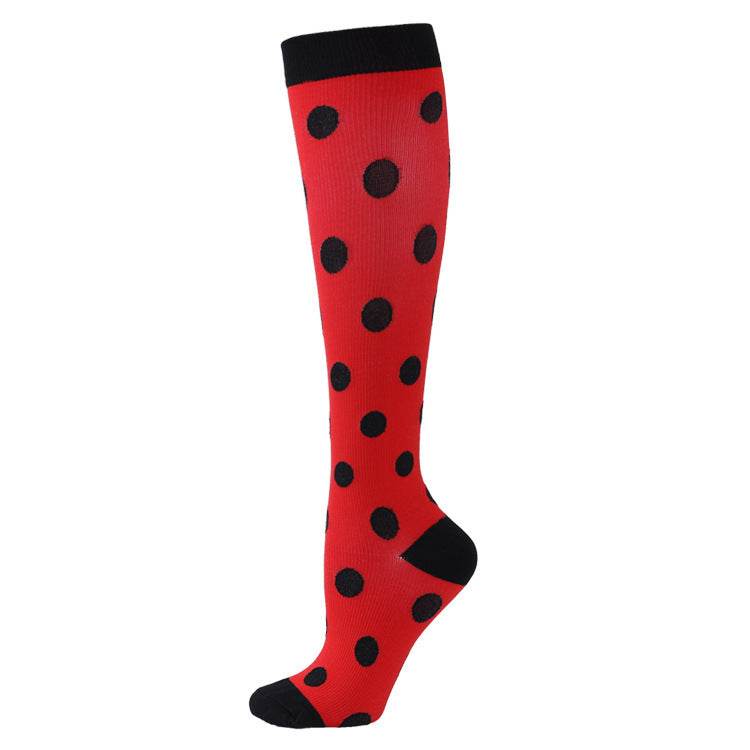 Sports Compression Socks Pattern Stretch Stockings - Mubimart