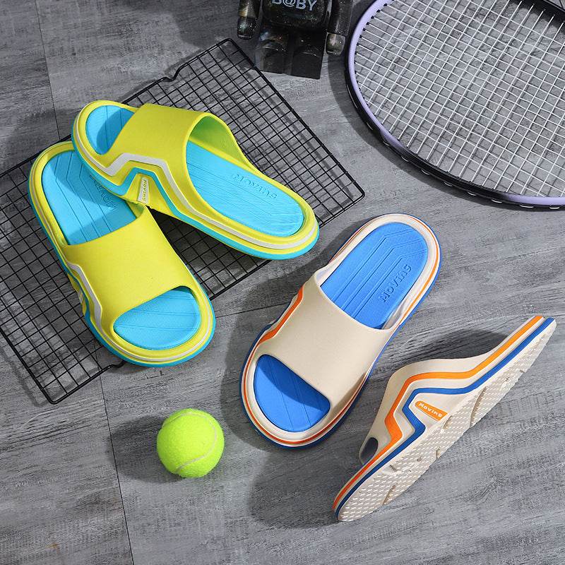 Outer Wear Home Non-slip Couple Bathroom Inside Bath Thick Bottom Sandal Mop - Mubimart
