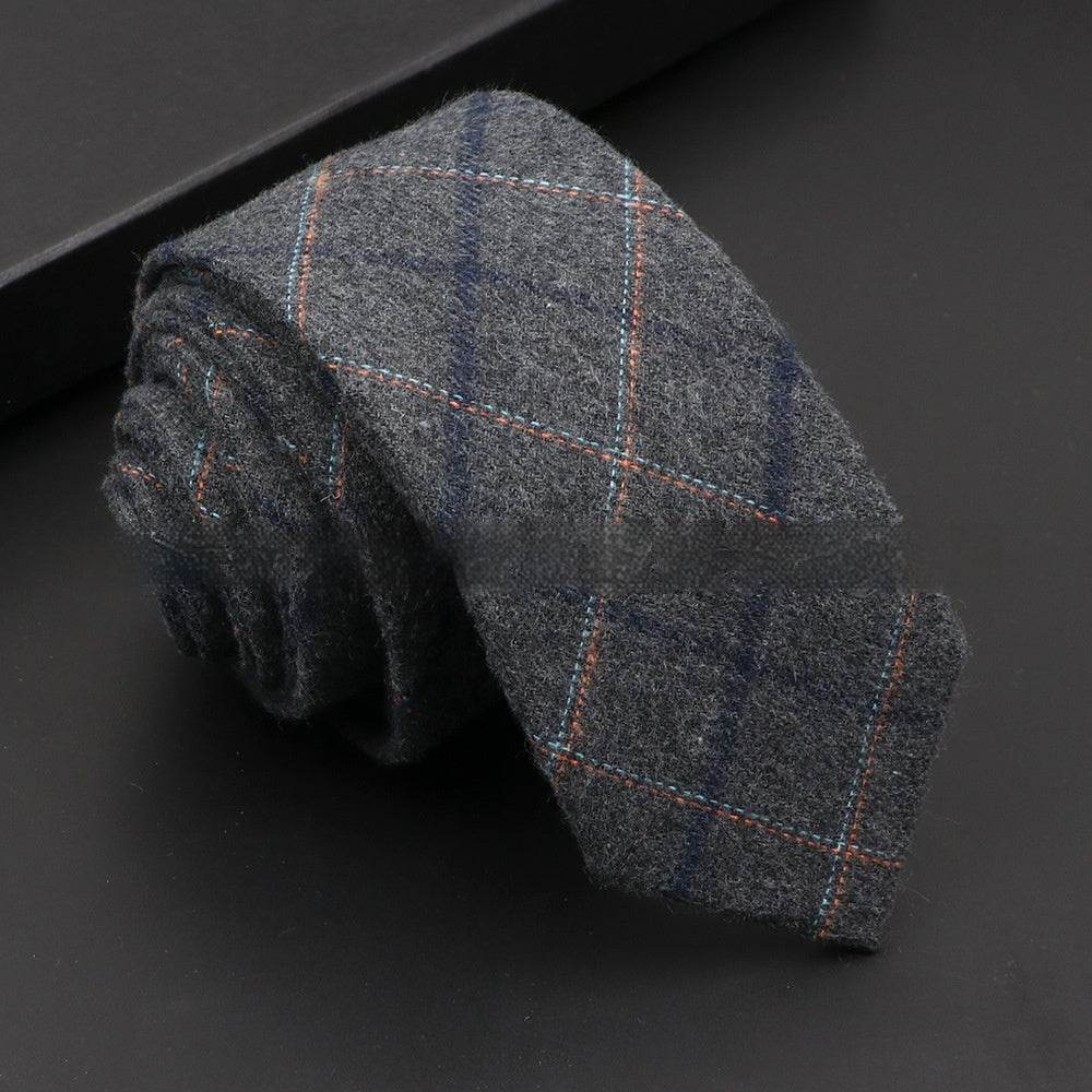 Artificial Woolen Necktie Korean Casual Accessories - Mubimart