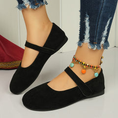 Soft Work High Heel Black Cloth Shoes