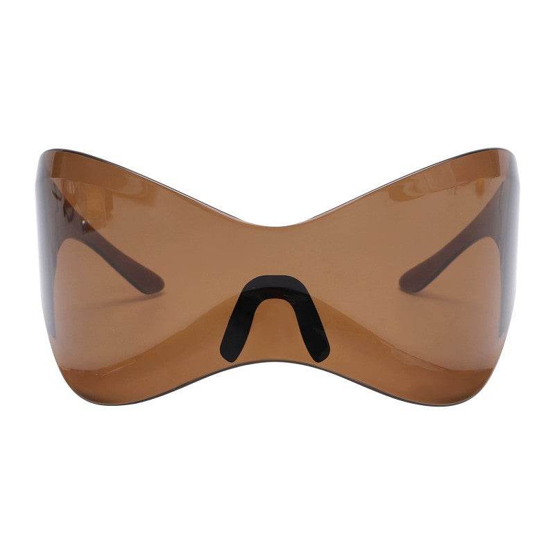 Mens Fashion Personality Mask Type Sunglasses - Mubimart