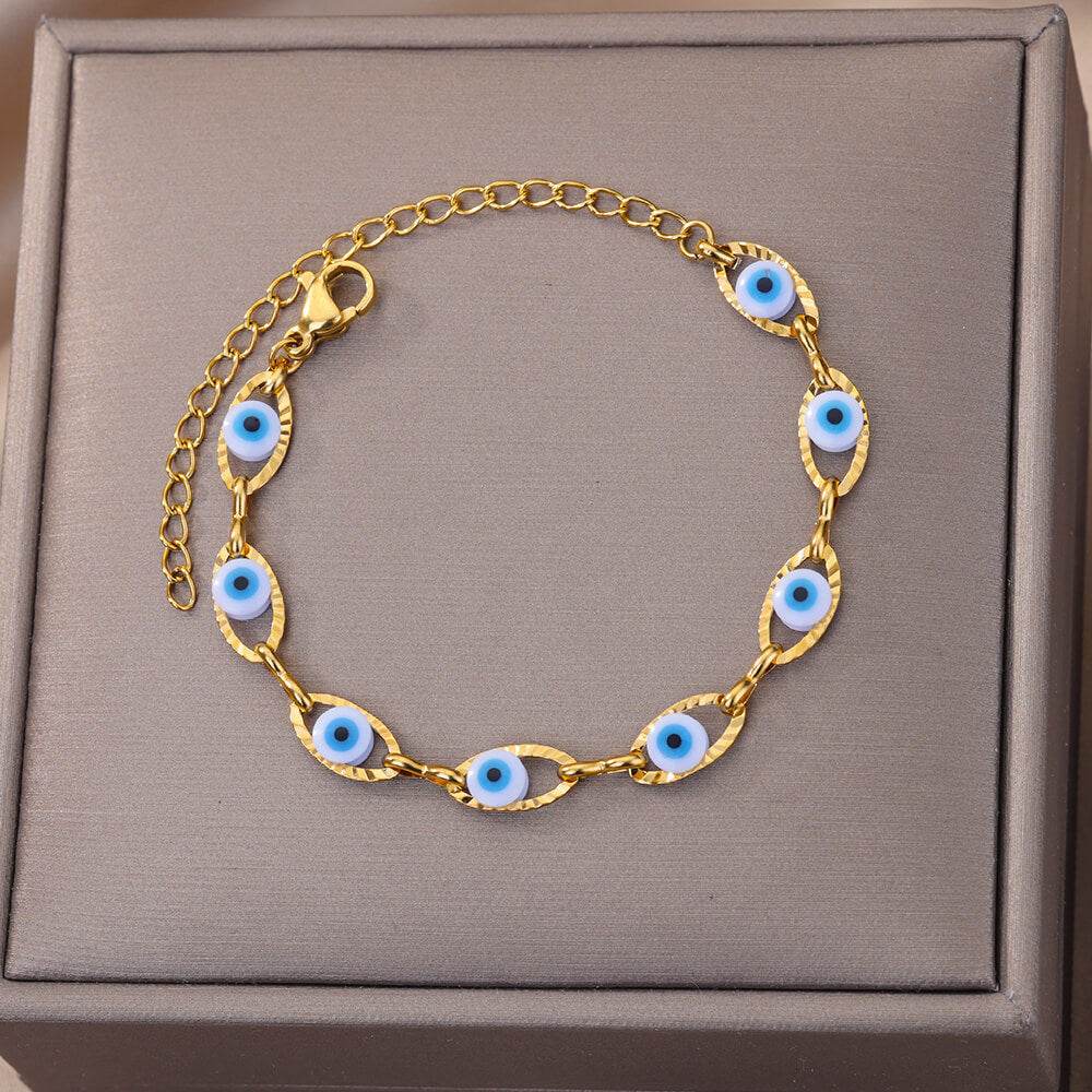 Enamelled Lucky Beaded Bracelet Prayer Jewelry For Women - Mubimart