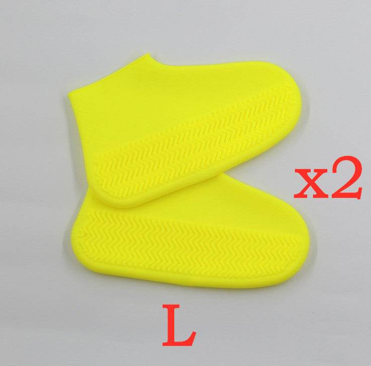 Men and women hiking slip wearable easy to carry silicone rain boots - Mubimart