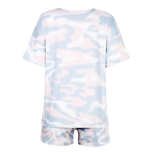 Tie-dye Print Pajamas Loungewear Tracksuit - Mubimart