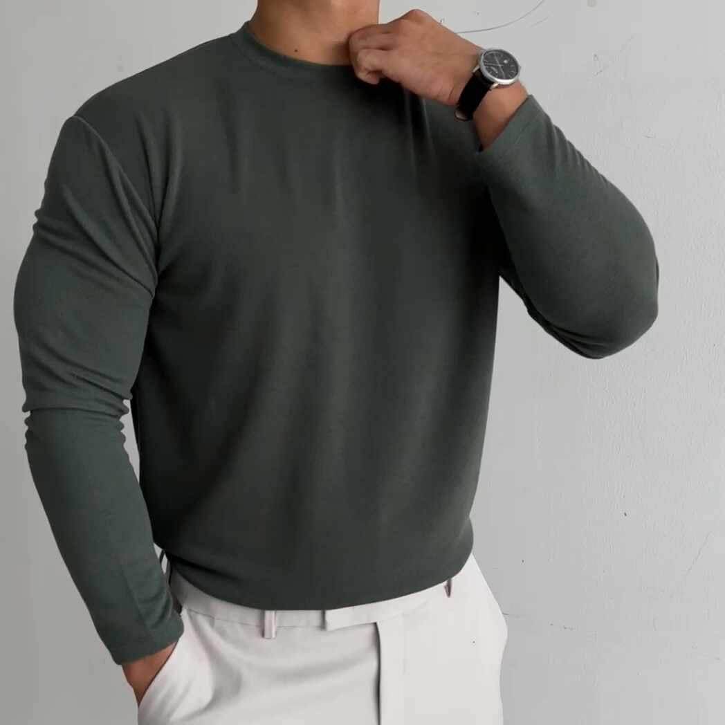 Autumn And Winter Dralon Thickened Men's Undershirt - Mubimart