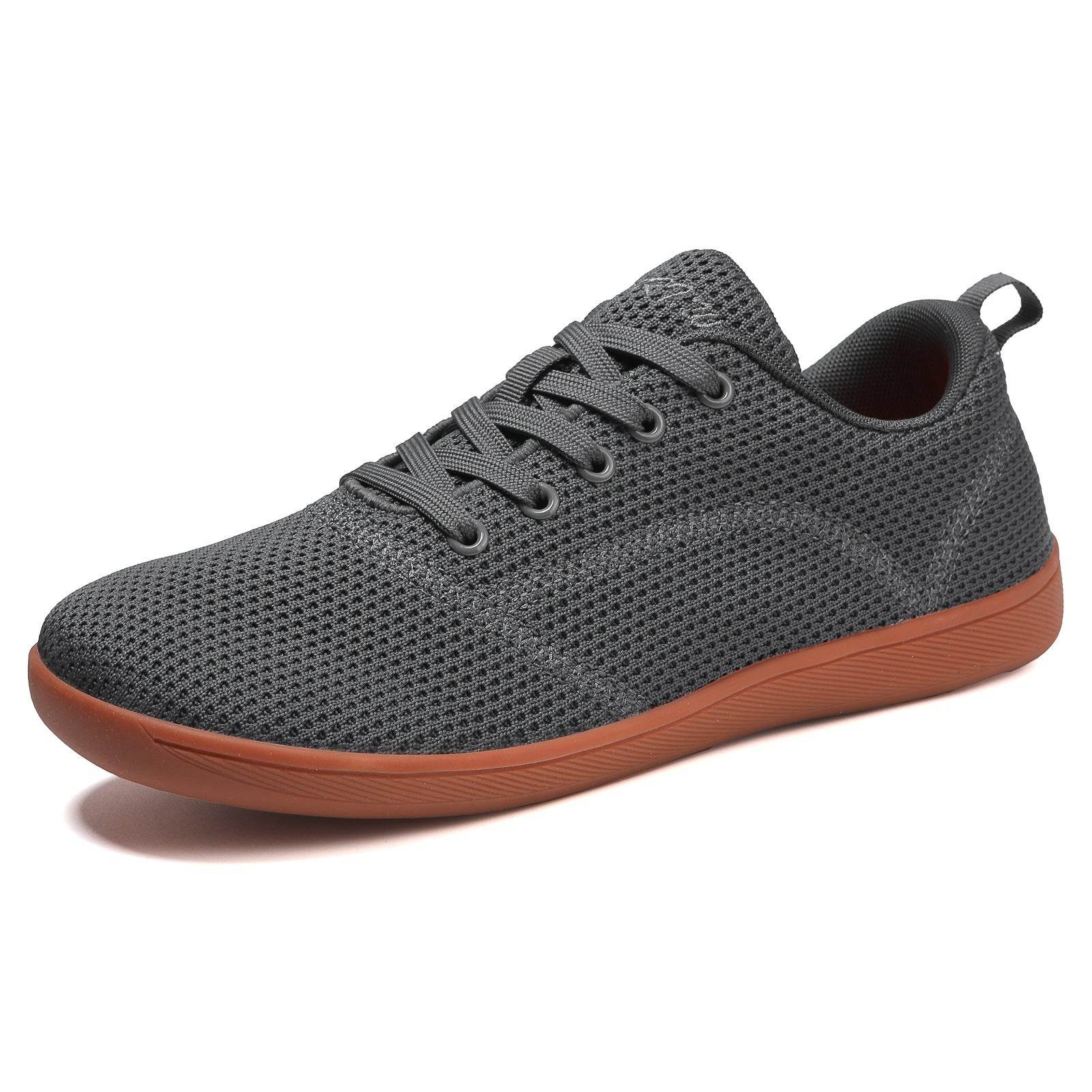 Wide Toe Breathable Shoes Flying Woven Slip-on Walking Shoes Casual Flat Training Shoes - Mubimart