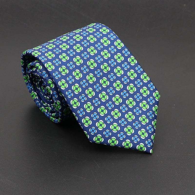 Super Soft Bohemian Silk Ties Men's Fashion 75mm Necktie - Mubimart