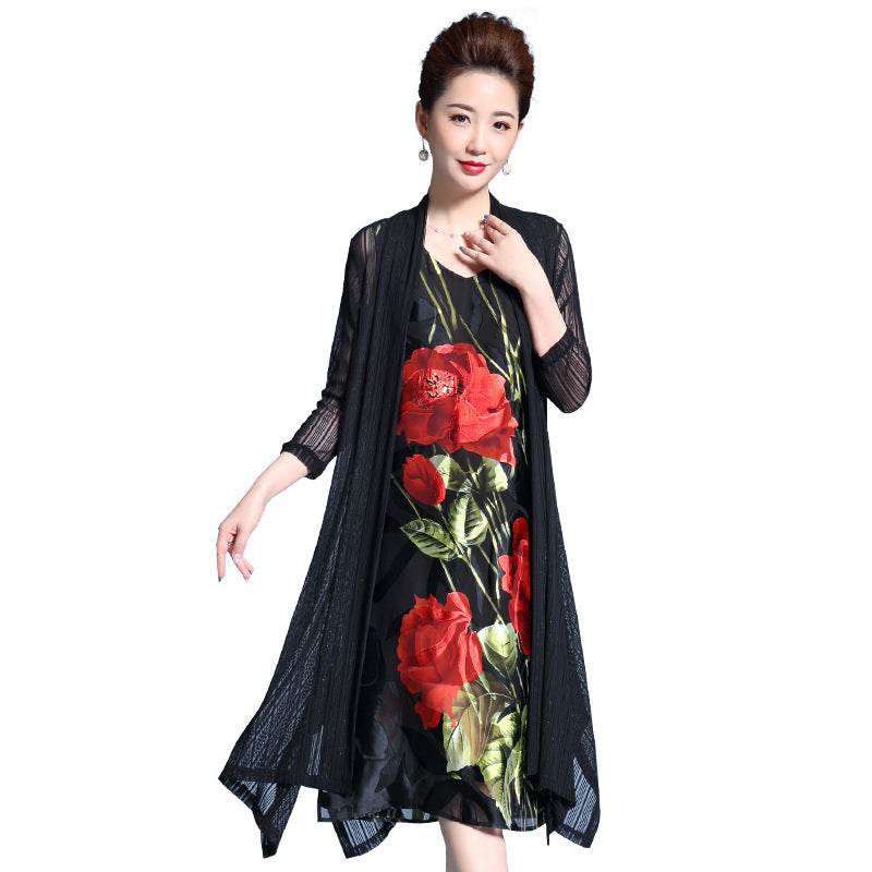 New Loose Plus Size Women's Lace Shawl Jacket - Mubimart