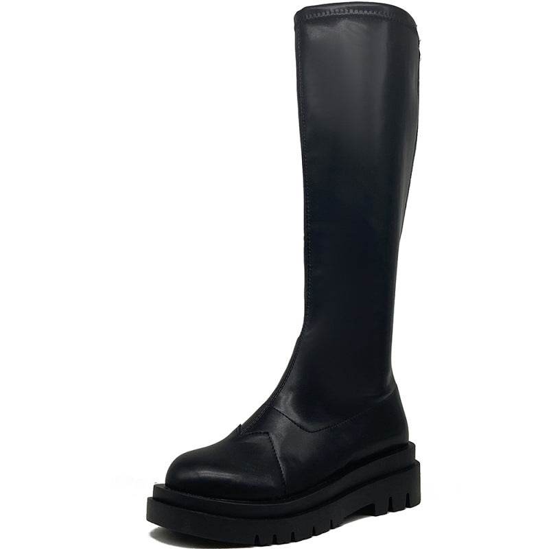 Retro All-match Slim And Tall Boots - Mubimart