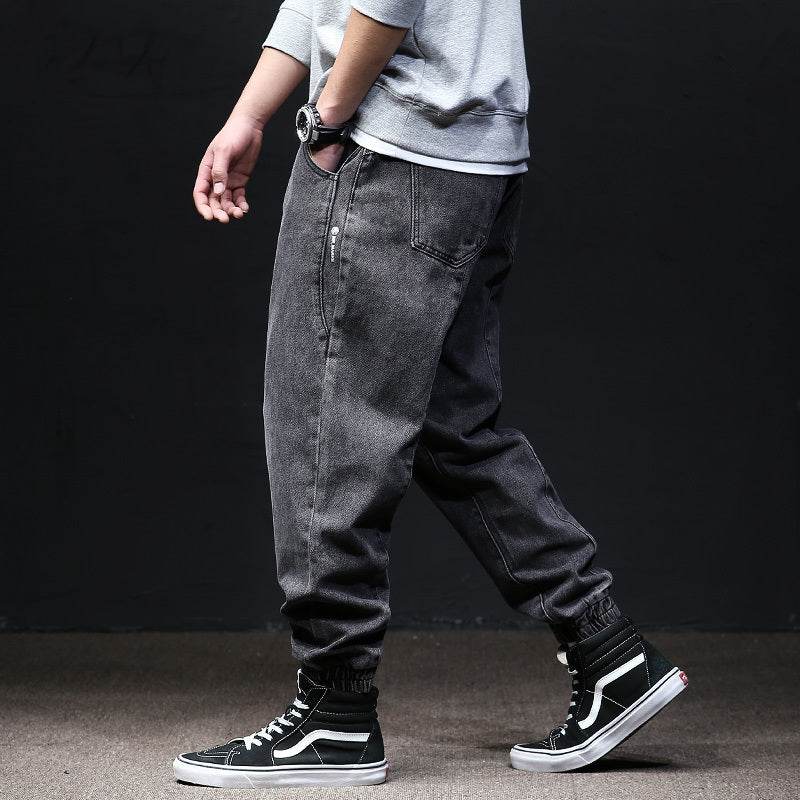 Fallwinter Tooling Jeans Mens Loose Harem - Mubimart
