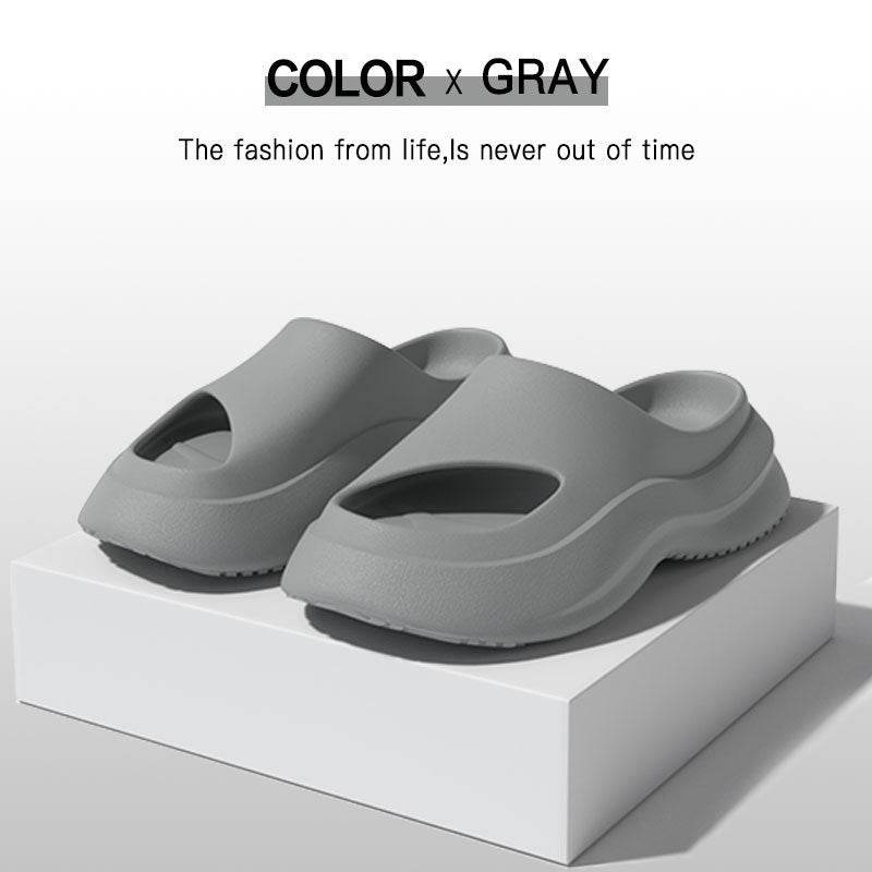 Garden Clogs Shoes Thick Heel Slippers Fashion Slip-on Indoor And Outdoor Slippers Women Men - Mubimart