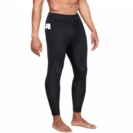 Neoprene Men's Sweatpants Running Black - Mubimart