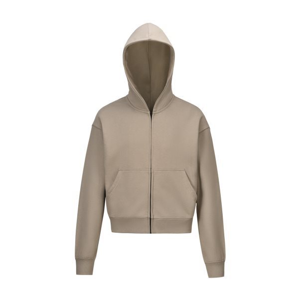 Solid Color BASIC 350g Terry Zipper Hoodie Sweater