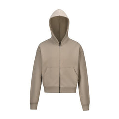 Solid Color BASIC 350g Terry Zipper Hoodie Sweater