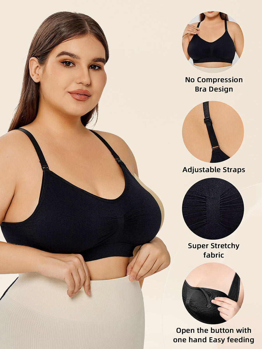 Comfortable Cotton Wirefree Bra - Mubimart -  