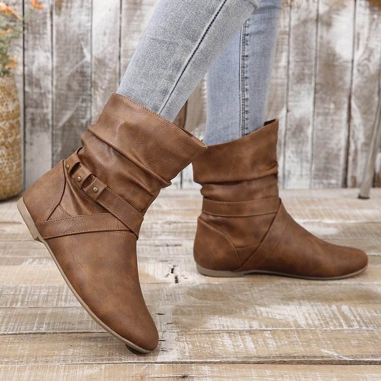 Mid-calf Western Cowboy Boot Women - Mubimart