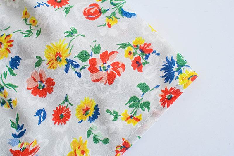 Women's Summer Resort Slip Print Dress - Mubimart