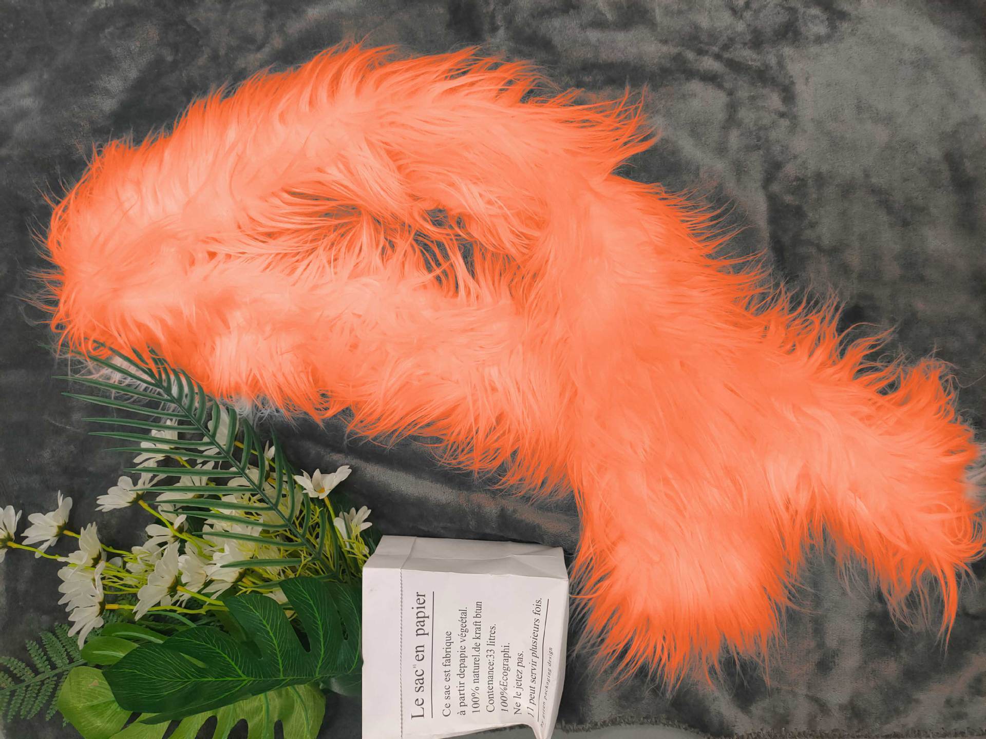 Fur Scarf LED Luminous Men And Women - Mubimart