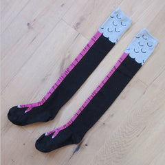 Spring And Autumn Knee Socks Funny Chicken Socks - Mubimart -  