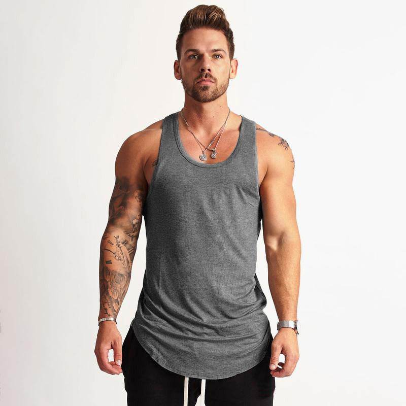Men's Fashion Casual Fitness Undershirt Sports Bottoming Shirt - Mubimart