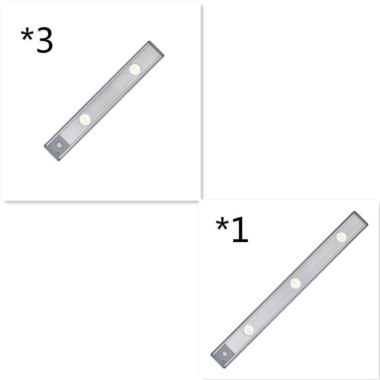 Motion Sensor Lamp Under The Cabinet Dimmable Cabinet Lamp Rechargeable Magnetic Suction Installation Kitchen Night Light Wardrobe Lamp - Mubimart