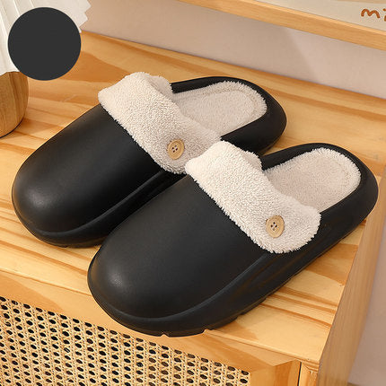 Detachable Washable Slippers Winter Warm House Shoes Bedroom Slippers Women - Mubimart -  