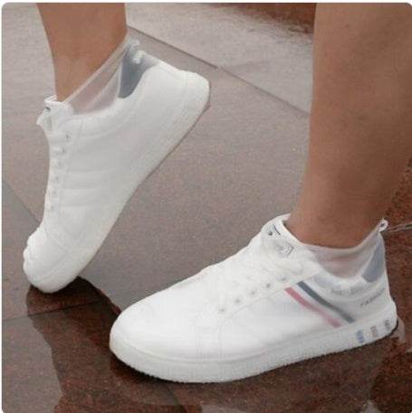 Silicone Waterproof Rain Shoes Cover Thick Non Slip Wear Resistant Outdoor Portable Men And Women Children's Rain Boots Rain Booties - Mubimart