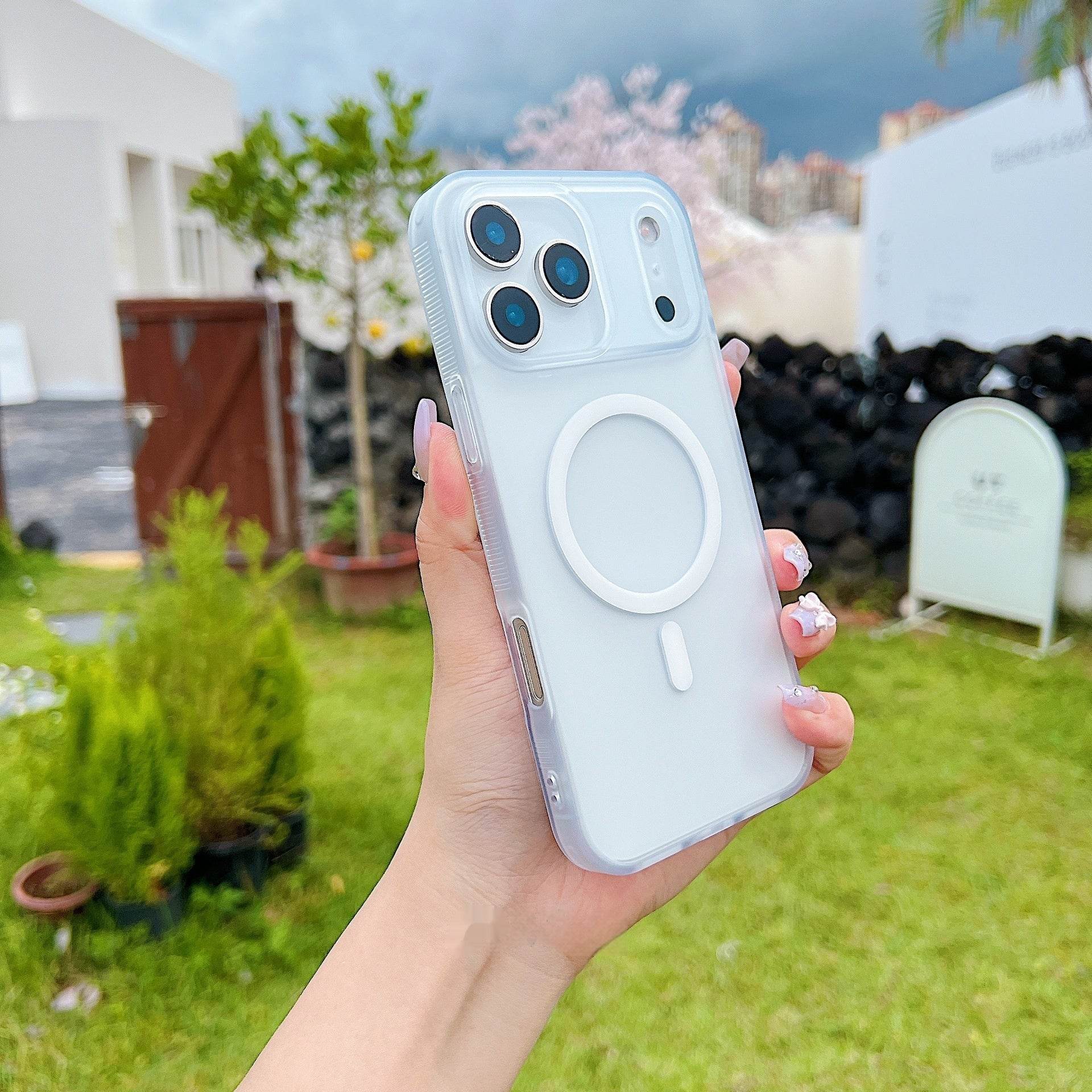 Fashion Magnetic Matte Drop-resistant Protective Cover - Mubimart