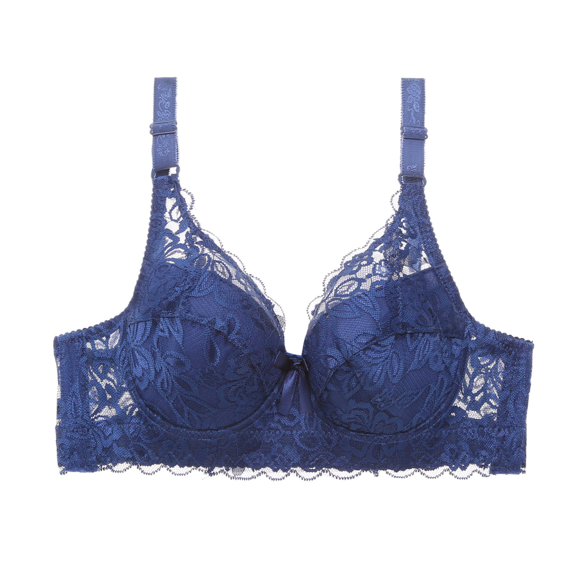 Lace Sexy Plus Size Thin Bra - Mubimart -  