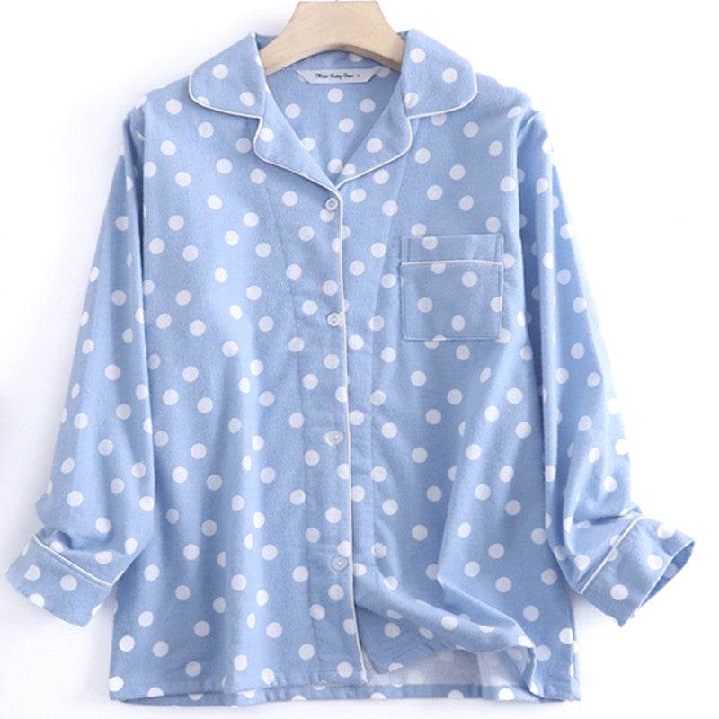 Women's Cotton Simple Pajama Suit - Mubimart