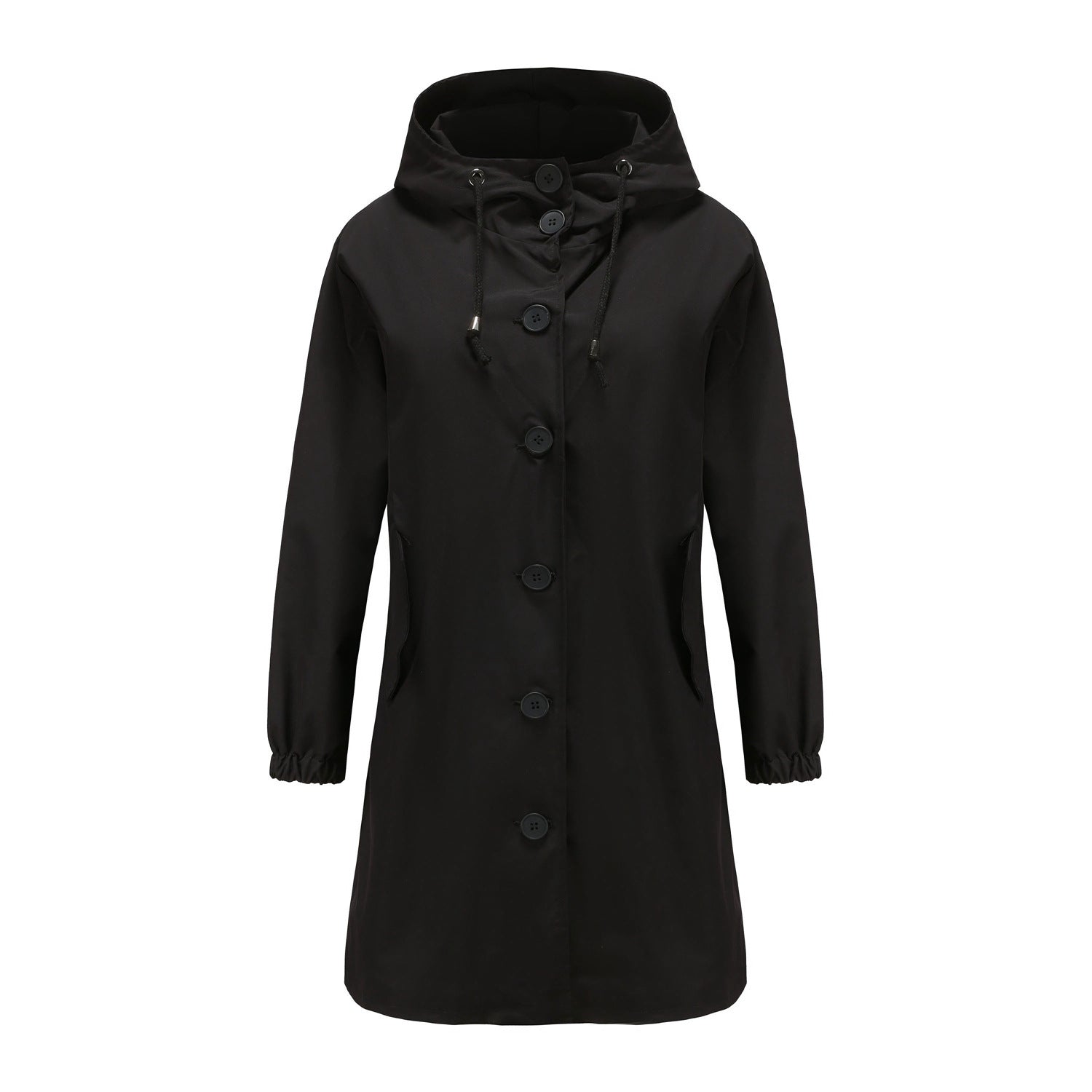 Anorak Dames Casual Lange Jas Trenchcoat